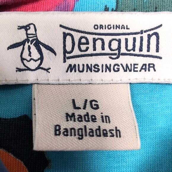 Original Penguin Pullover Hoodie Mens L Multicolor Abstract Organic Cotton Blend - Picture 8 of 16